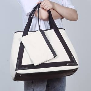 Bolsos de Mano al por Mayor para Mujer, Estilo Nacional <span class=keywords><strong>2020</strong></span>, Algodón Puro, Gran Capacidad, Dos Asas, con Logotipo Personalizado OEM - Product Image 4