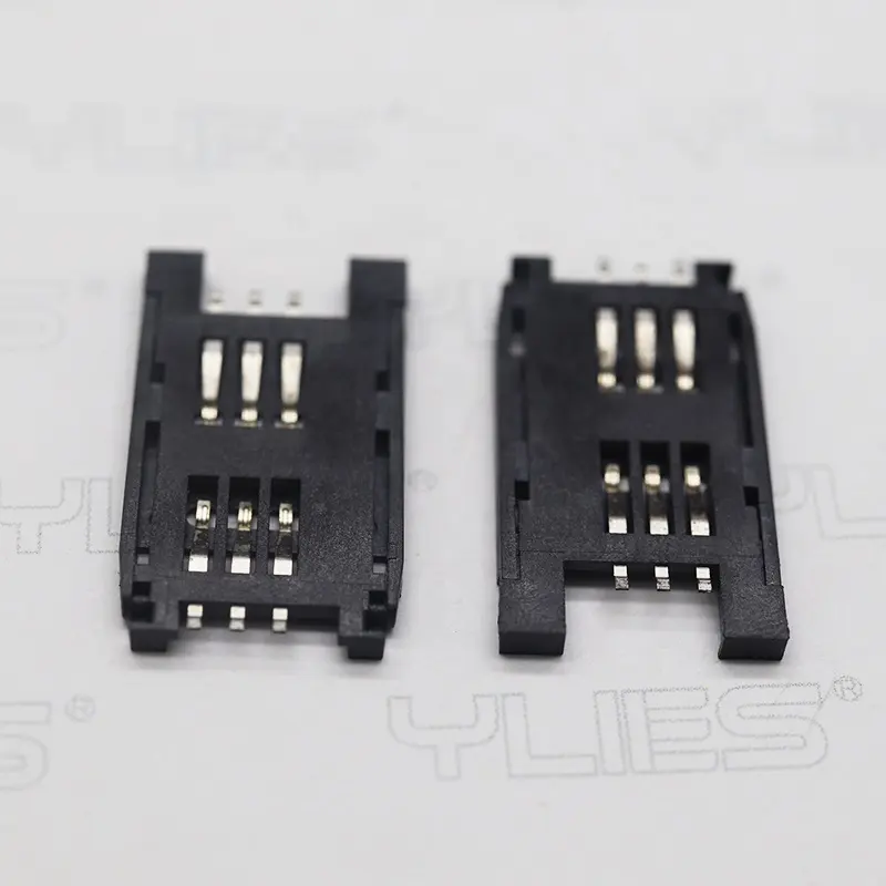 Micro SD TF Hàn Nội Bộ 8P 08P Tự Đàn Hồi Loại Đẩy Thẻ TF Có Lỗ Phụ Kiện Đầu Nối Ổ Cắm Thẻ SIM