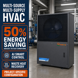 ระบบปรับอากาศอัจฉริยะ Ai Smart Multi Supply HVAC สำหรับทำความร้อน ความเย็น และน้ำร้อน พร้อมระบบกู้คืนความร้อนจากของเสีย สำหรับอุตสาหกรรม รุ่น Krs-38 - Product Image 1