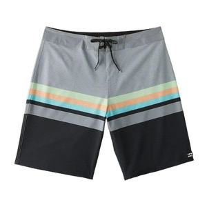 Shorts de bain à séchage rapide personnalisés avec logo pour hommes et enfants, imprimés par sublimation, motif Paisley, lettres, points et patchwork géométrique - Product Image 3