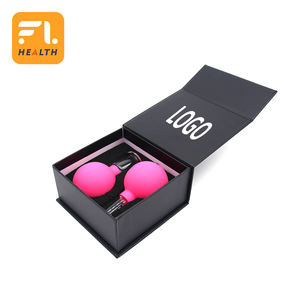 Juego de ventosas chinas de vidrio de dos piezas personalizables FL, taza de masaje con ventosas de vidrio con juego de ventosas de bola de silicona - Product Image 6