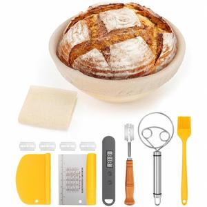 <b>Baking</b> Tools <b>Accessories</b> Low Price Premium for Basket Indonesia Rattan Bread Proofing Set 23Cm Oval Eco-Friendly Dishwasher - Product Image 1