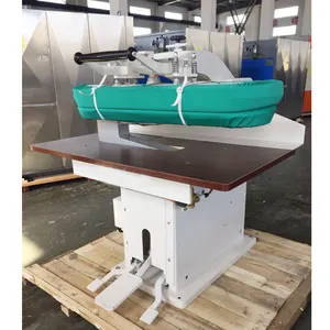 Semi auto clothes steam ironing machine steam pressing table for laundry