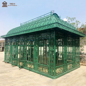 Ngoài Trời Lớn nhà kính kim loại gian hàng Vườn rèn sắt <span class=keywords><strong>gazebo</strong></span> - Product Image 3