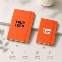 Carnet A5 personnalisé en gros avec sangle élastique, porte-stylo, logo imprimé, en cuir PU, carnet de notes, cadeau, carnet A5 à couverture rigide