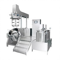 Equipo de Producción de Crema Cosmética de 100L, 200L, 300L, 500L, 1000L, 2000L, Homogeneizador al Vacío, Emulsionador