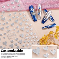 Tatouages temporaires personnalisés en 3D pour enfants, autocollants d'art d'ongles d'automne, matériau plastique pour filles