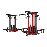 Appareil de fitness commercial à câbles croisés en acier inoxydable, 8 stations, multi-jungle, pour musculation, exercices des bras et abdominaux