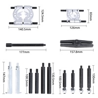 Ensemble d'outils de séparation de roulements de 14 pièces, extracteur de roulements de moyeu de roue robuste de 5 tonnes, ensemble d'extracteurs d'essieux