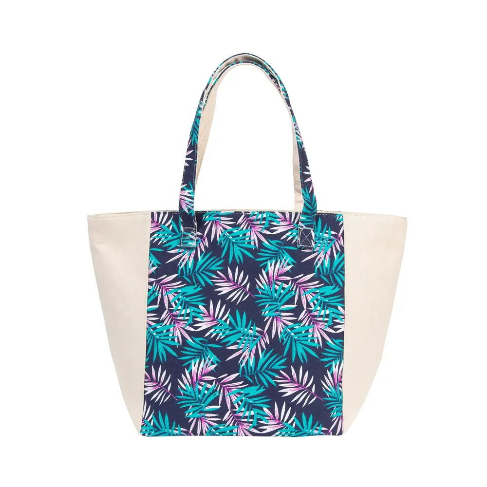 2020 NY summer beach canvas navy anchor printing soft fabric travel shoulder tote female bag canvas messenger bag