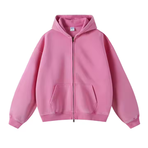 Nhà Sản Xuất Người Đàn Ông Axit Rửa Hoodies Bán Buôn Drop Shoulder Cổ Điển Màn Hình In Nửa Zip Trống Áo Len Tùy Chỉnh - Product Image 3