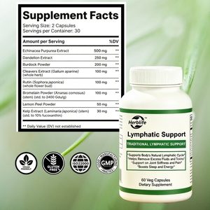 Cápsulas Veganas Orgánicas para el Soporte Linfático, Suplementos para Adultos, Fórmula Herbal Compleja, Cápsulas para el Drenaje Linfático, Fabricación OEM/ODM - Product Image 2