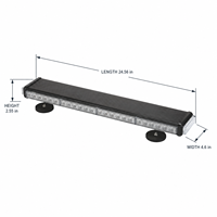 Neue Auto-Blitzlichtleiste LED-Warnleuchte Notfall-Signalleuchte Dach-Grill Blinklicht IP67 Magnetische Halterung 24V