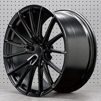 Jantes de course forgées 5x112 5x120 18-20 pouces, concaves profondes, noir mat pour BMW M2 G87 M3 G80 Land Rover Rolls-Royce Nissan