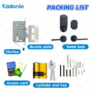 Kadonio mới đến chia Lỗ mộng ttlock khóa thông minh thiết lập từ RFID khách sạn thẻ chìa khóa cửa hệ thống ổ khóa - Product Image 6