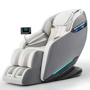 Chaise de massage de luxe moderne portable pliable Shiatsu corps entier zéro gravité capsule spatiale avec massage par airbag du cou en ABS+PU - Product Image 1