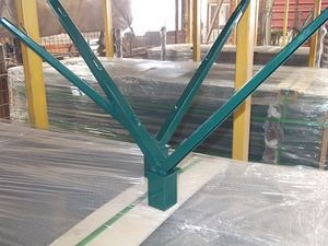 <span class=keywords><strong>Panneau</strong></span> 3D extérieur avec fil barbelé, jardin vert, revêtement en PVC galvanisé, clôture esthétique 3D avec fil barbelé - Product Image 5