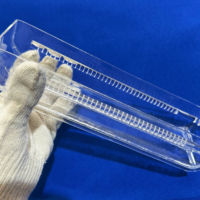 Barquette porte-wafer en verre de quartz de silice fondue transparente GLS Semiconductor pour l'industrie chimique