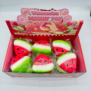ของเล่นแตงโมระเบิด ของเล่นบีบแตงโมเด้งช้า มีเสียงดนตรี ของเล่นจำลองอาหารคลายเครียด ของเล่นคลายเครียดยอดฮิตขายดีข้ามประเทศ - Product Image 1