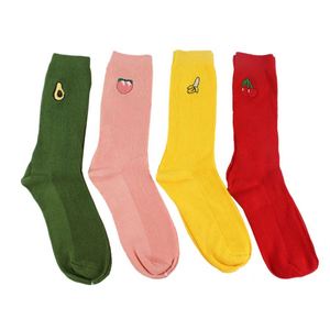 Calcetines de Moda para Mujer con Diseño de Frutas y Bordado, Color y Detalle en el Puño Personalizables, Suaves para Uso Diario, Venta al Por Mayor - Product Image 2