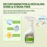 Offre Spéciale : Nettoyant Liquide Puissant pour Salle de Bain en Spray, Dissolvant de Taches et de Calcaire à Base d'Acides Organiques, Parfum Citron, pour Carrelages, Baignoires et Vitres