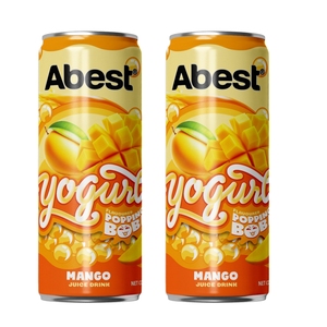 Bebida de Mango Abest con Boba Explosiva y Yogur, 320 ml, Bajo MOQ, Empaquetado en Caja, OEM, ODM, Marca Privada, Exportación Superior - Product Image 1