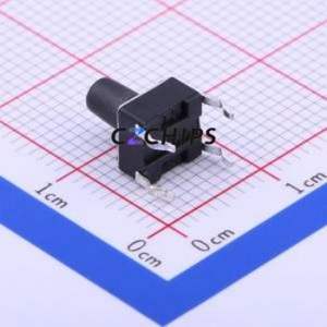 TC-1102-C-J-B Tactile Switch Through hole Component THT-4P,6x6mm Switch Single Pole Single Throw Round Button 2.6N Through Hole - Product Image 2