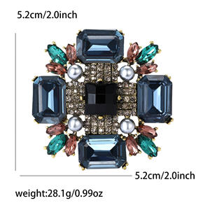 Женская брошь с кристаллами - Product Image 5