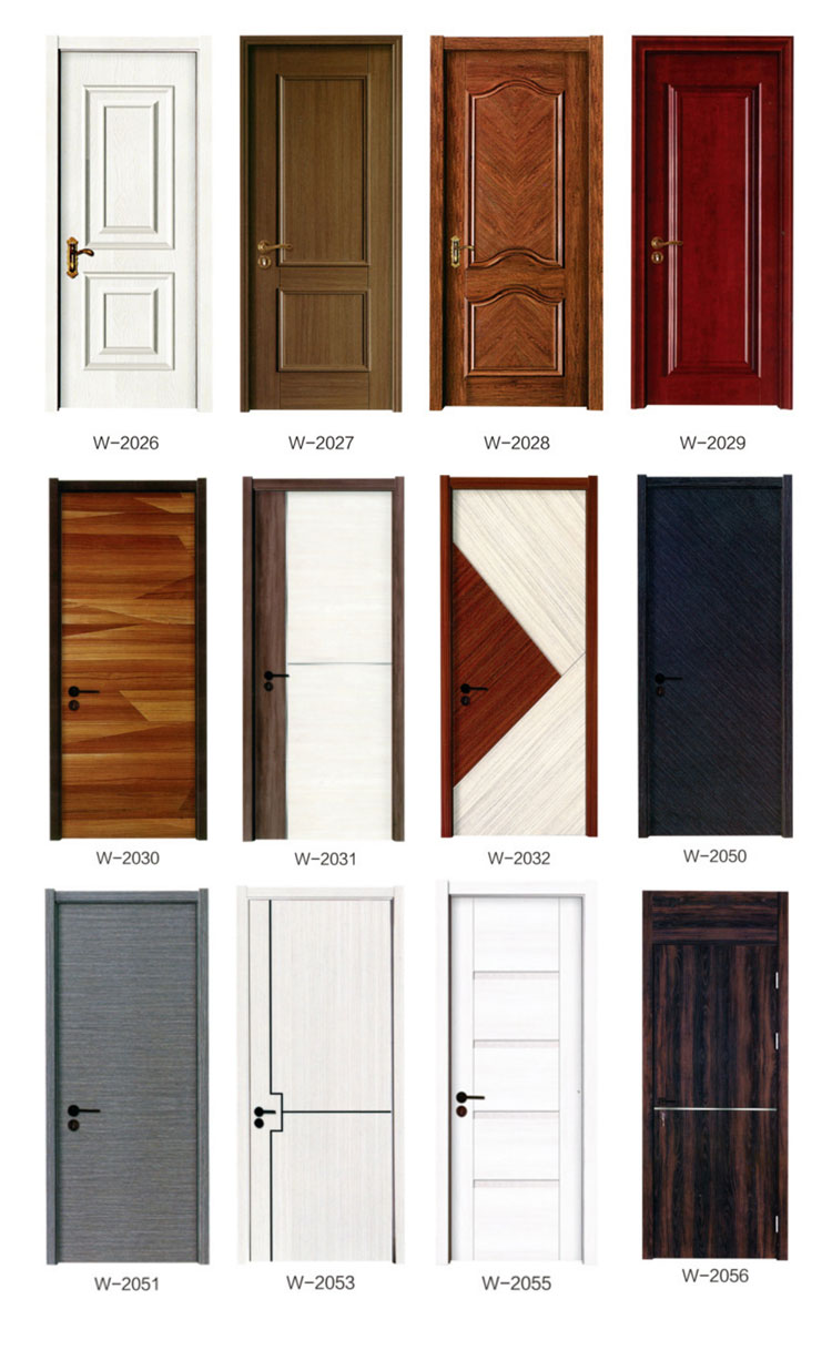 2021 new design Fashionable In Stock Interior Veneer Laminate hdf MDF Melamine Plywood Wood Interior Door
