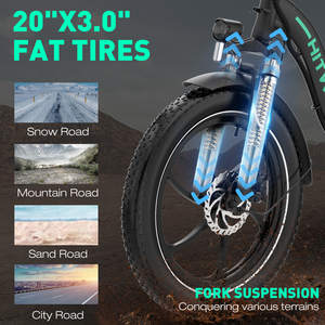 <span class=keywords><strong>Vélo</strong></span> pliant <span class=keywords><strong>électrique</strong></span> <span class=keywords><strong>HITWAY</strong></span> BK6SL 250W pour batterie lithium 36V, Shimano 7 vitesses, alliage d'aluminium, pneus plats de 20 pouces, certifié CE - Product Image 3