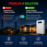 Batterie LiFePO4 empilable moderne 16 kWh 51,2 V 314 Ah avec surveillance intelligente pour stockage ESS et gestion d'énergie solaire résidentielle 10-20 kW