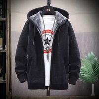 Chaqueta de Punto con Cierre y Diseño de Logotipo Personalizado, Chaqueta de Invierno de Punto, Estilo Casual, Chaqueta de Punto Extra Grande, Sudadera Jacquard para Hombre