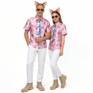 Disfraz de Cosplay de Nick Wilde de Zootopia, Conjunto de Camisa Rosa, Pantalones, Corbata, Diadema y Gafas, Unisex para Adultos, Primavera 2026 - Product Image 5