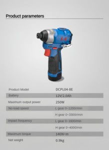 <span class=keywords><strong>Atornillador</strong></span> de Impacto sin Escobillas Dongcheng 12V, <span class=keywords><strong>Taladro</strong></span> de Mano Inalámbrico de Litio de Gran Venta <span class=keywords><strong>con</strong></span> Batería Recargable para Uso Industrial y Bricolaje - Product Image 6