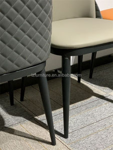 Modern PU Leather Armless Side Chair Set <b>Small</b> Space Dining Chairs for Kitchen Dining Room Living Room Upholstered in Style - Product Image 4