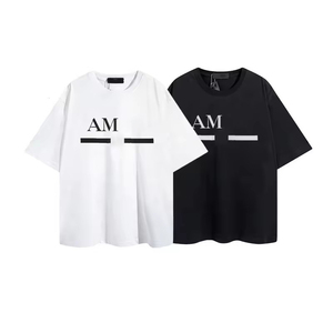 AM13 Camisetas de Gran Venta para Hombre de Diseño Americano en Algodón Personalizadas Estilo Casual Vintage con Gráfico de Letras Impresas - Product Image 2