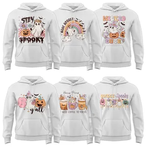Pure Cotton Stay Spooky Wicked Cute Boo y all Hocus Pocus I Need Coffee To Focus Customized Merry Christmas Unisex Hoodies