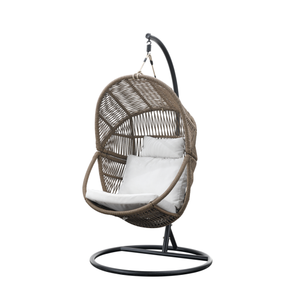 Muebles de Jardín con Estructura de Acero y Ratán, Silla Colgante de Diseño Moderno en Forma de <span class=keywords><strong>Huevo</strong></span> para Exteriores, Parque, Patio, Balcón, Sala de Estar, Hotel - Product Image 6
