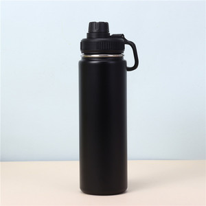 Bouteille isotherme en acier inoxydable 304 à double paroi <span class=keywords><strong>de</strong></span> 750 <span class=keywords><strong>ml</strong></span> (25 oz) avec logo personnalisé, couvercle à poignée, gourde <span class=keywords><strong>de</strong></span> voyage thermos - Product Image 4