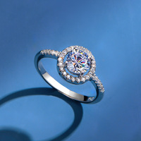 Bijoux de mode s925 argent Sterling Zircon cristal collier bague boucles d'oreilles ensemble trois pièces diamant ensemble de bijoux de mariage
