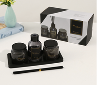 Bougie parfumée à la cire de soja et diffuseur de parfum de luxe, ensemble cadeau premium pour la décoration de la maison, hôtels parfumés