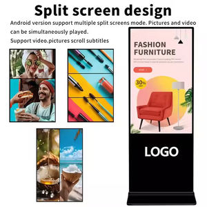 Écran tactile interactif d'affichage publicitaire intérieur de <span class=keywords><strong>32</strong></span> <span class=keywords><strong>pouces</strong></span>, lecteur vidéo LCD commercial intérieur, support de sol, CMS gratuit - Product Image 3