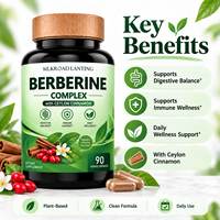 Complexe de berbérine, complément alimentaire avec cannelle de Ceylan, 90 capsules végétales, soutien digestif, immunitaire et bien-être quotidien