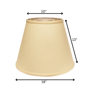 HMS 18 \ "pergamena Beige impero paralume in lino con inclinazione profonda eleganti coperture e sfumature - Product Image 3