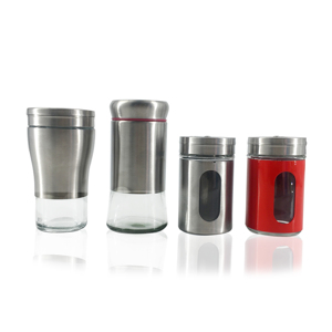 Whole sale High Quality Stainless Steel Spice Can Jar for Coffee Tea Preservation Box with Clear Window