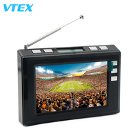 Télévision Numérique Portable 4,3 Pouces Android de Poche, Dernier Nouveau Modèle, Qualité Exceptionnelle, Téléviseur Portable Économique 12V, Mini Télévision Portable