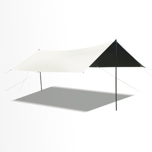 Toldo con Forma de Mariposa, Tela Oxford 210D con Revestimiento de PU, Vinilo Negro, Completamente Opaco, para Uso en Campamentos al Aire Libre - Product Image 5