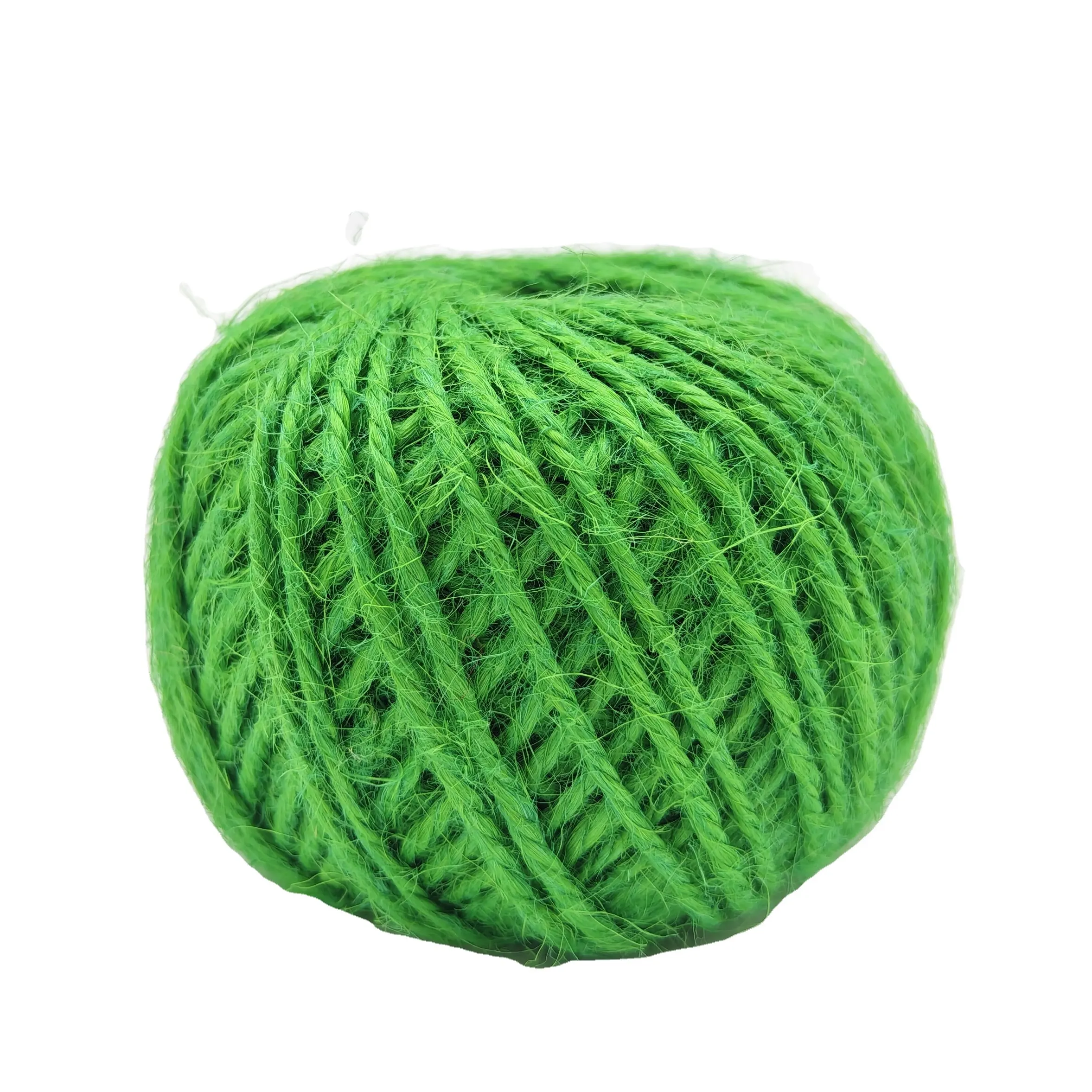 Factory Supply Durable Long-lasting Customized Grass Green Jute Rope Jute Twine for Decoration