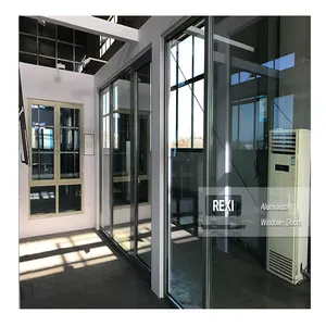 China Customized Size Factory Directly Supply Water Proof Double Glass Aluminium Folding Windows And Door