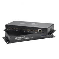 Codificador de Video Full HD H.265 1080P, Codificador de TV Digital, RTMP IPTV, Codificador con 8 Entradas de Canal Hd-mi